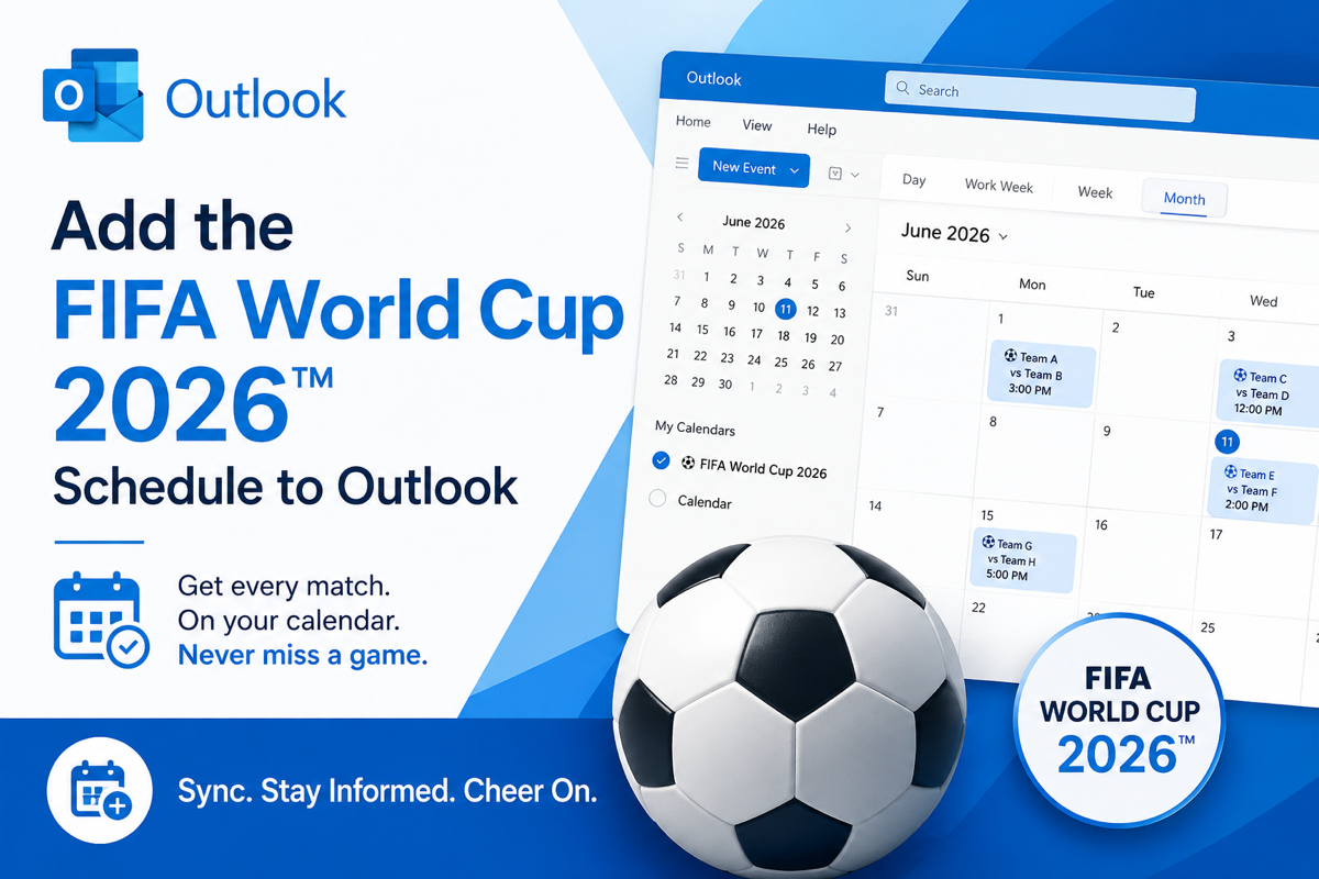 FIFA World Cup 2026: How to Add Matches to Your Outlook Calendar
