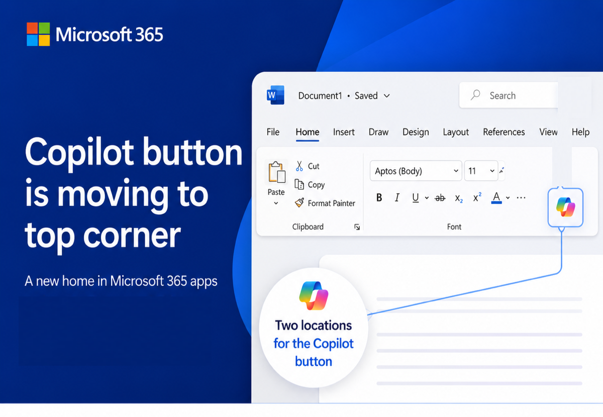 Microsoft’s Copilot ‘Move to Ribbon’ Arrives, But Not as Promised
