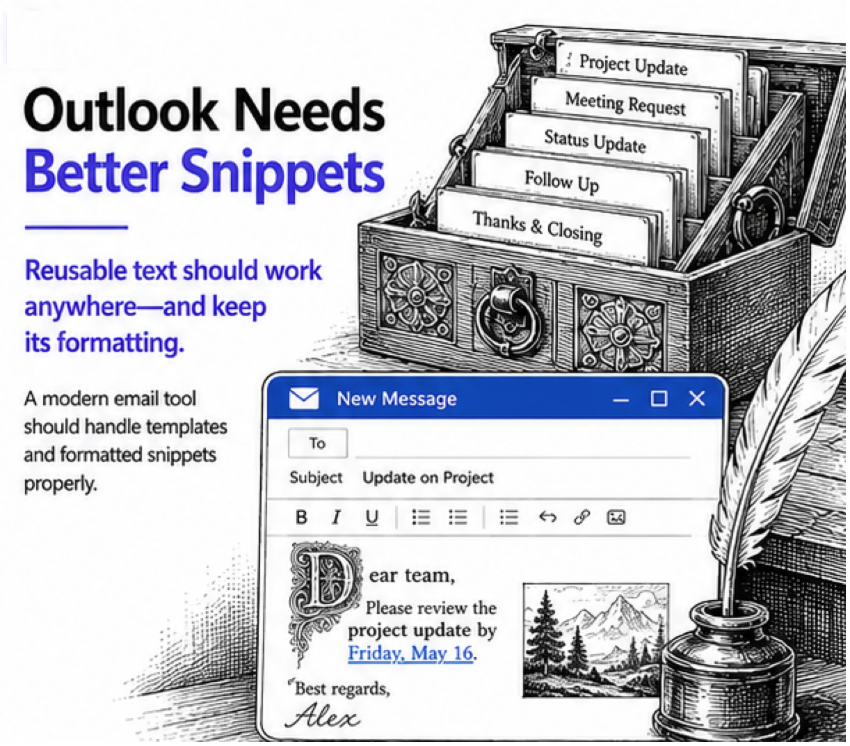 Why Outlook’s Two Email Template Tools Are Almost Useless