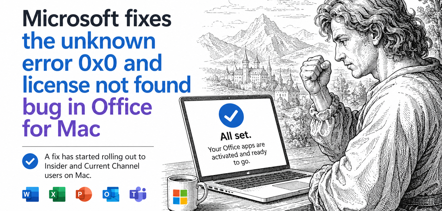 Office for Mac Won’t Open? Fix “Unknown Error 0x0” and “License Not Found” in Two Minutes