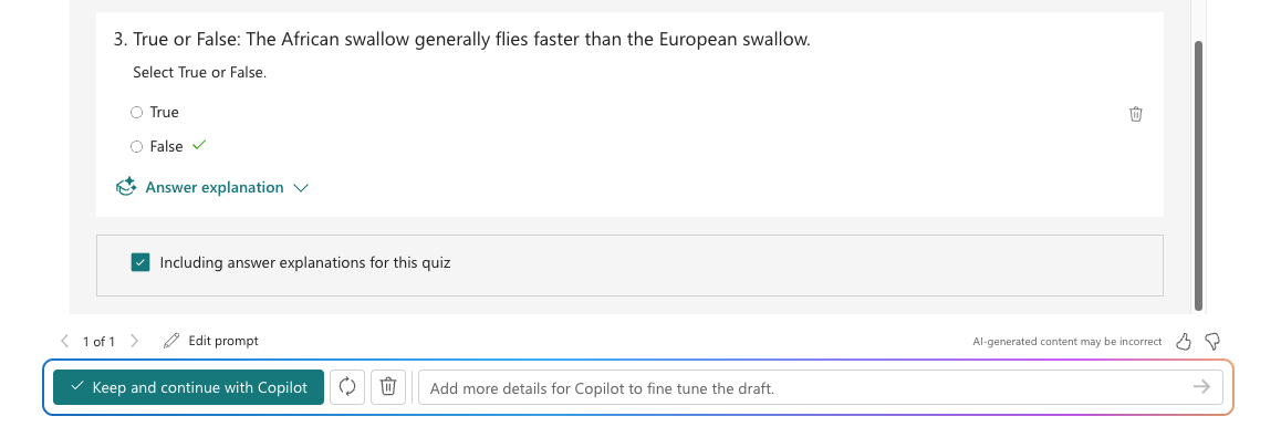 False: African swallow does not fly faster than European swallow. Quiz question. : Office-Watch.com