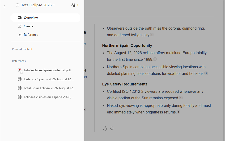 Total Eclipse 2026 document with overview, create, and reference sections. : Office-Watch.com