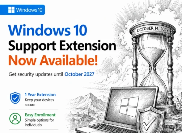 Windows 10 Support Extended Again: Free Security Updates Until October 2027