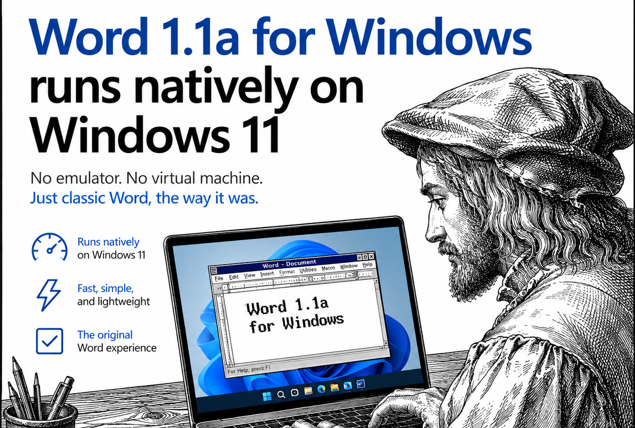 This 1990 Version of Word Now Runs Natively on Windows 11