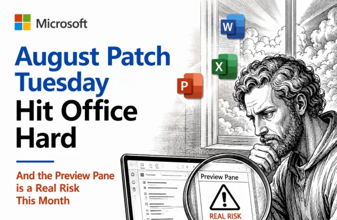 August 2026 Patch Tuesday: Office Bugs That Fire From the Preview Pane