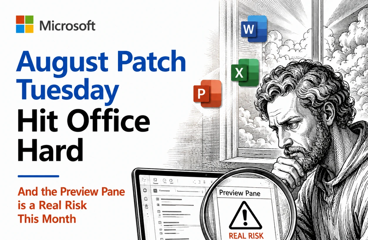 August 2026 Patch Tuesday: Office Bugs That Fire From the Preview Pane
