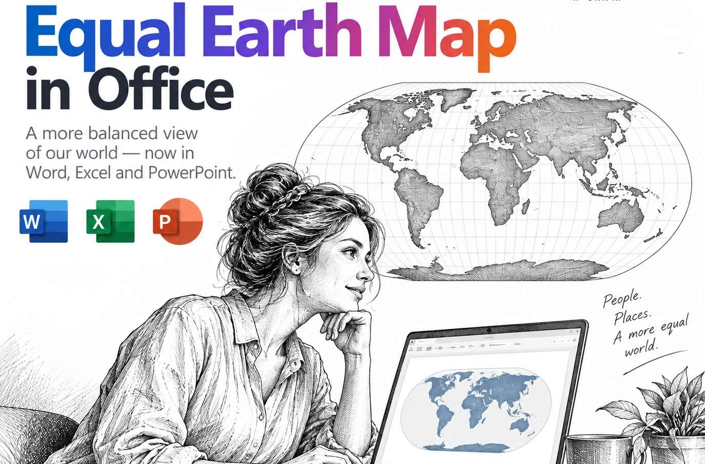 Equal Earth Map in Word, Excel and PowerPoint: How to Add It Free