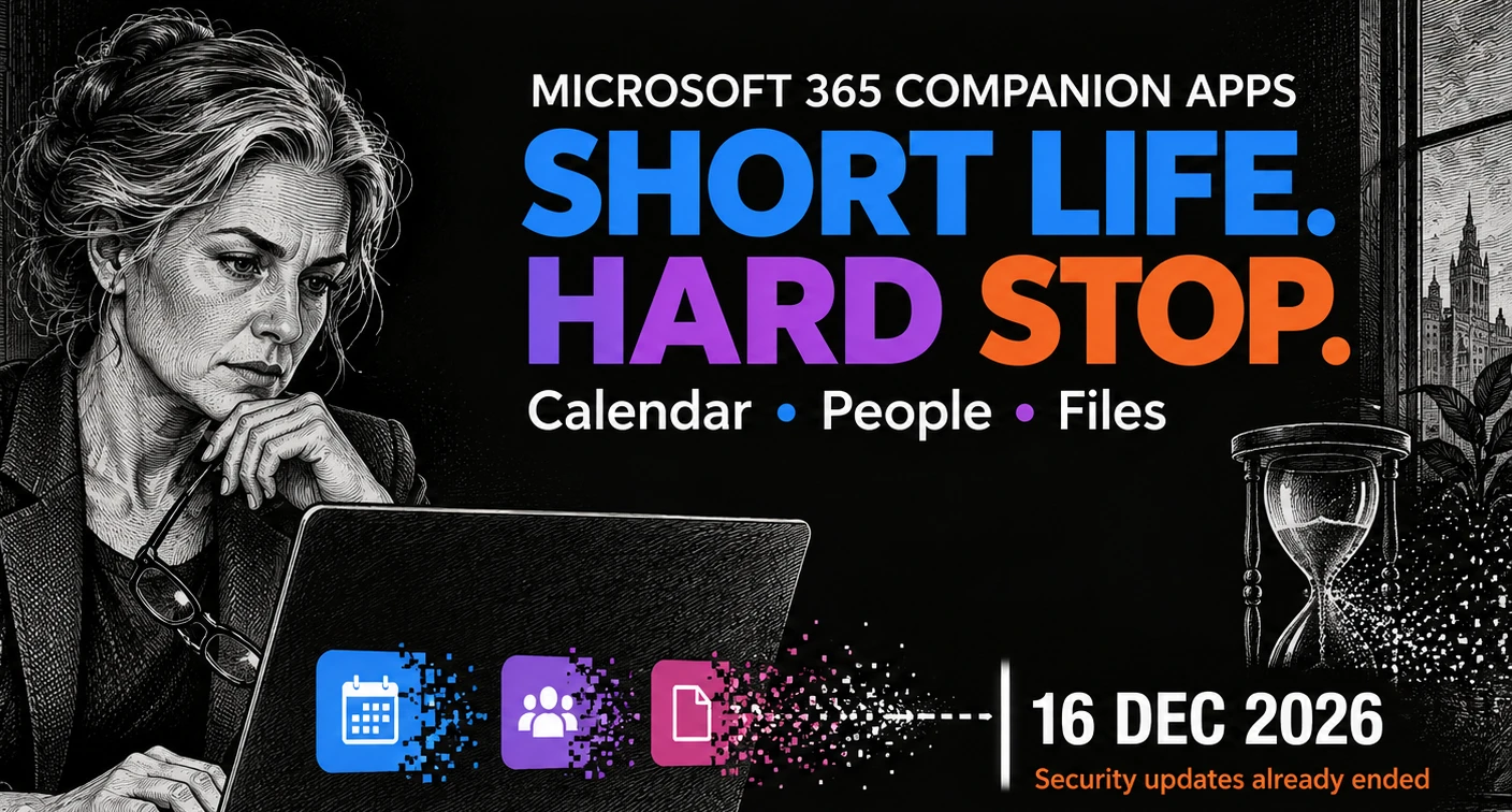 Microsoft 365 Companion Apps Die December 16: Uninstall Them Now