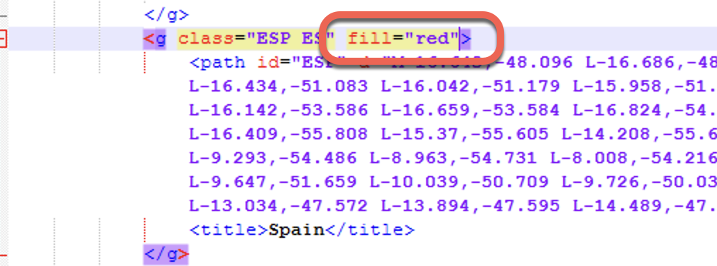SVG code showing a red fill attribute for an element with class "ESP ESP". : Office-Watch.com