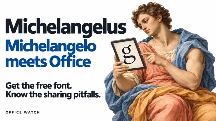 Michelangelus: Microsoft’s Free Michelangelo-Inspired Typeface — Download It Now
