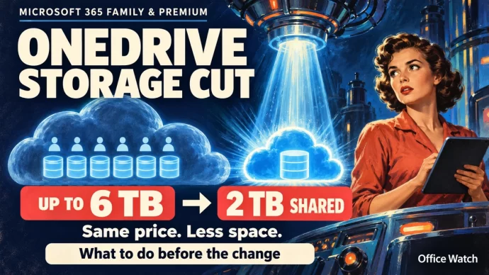 Microsoft 365 OneDrive Storage Cut: What to Do Before You Lose 4 TB