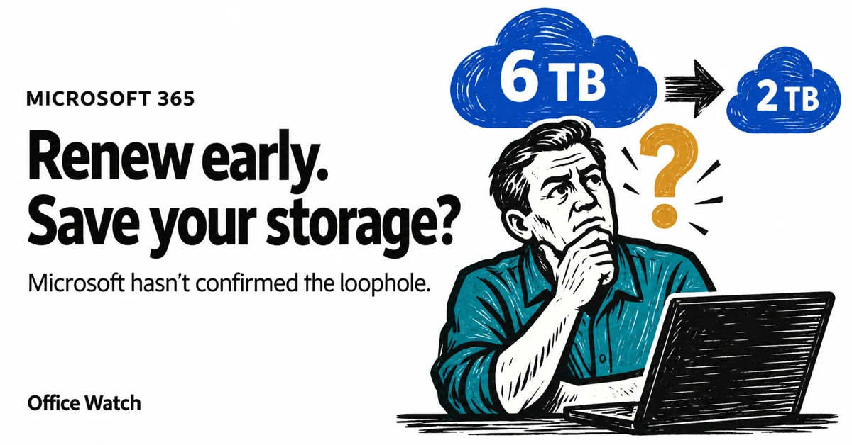Can You Dodge Microsoft 365’s OneDrive Storage Cut by Renewing Early?