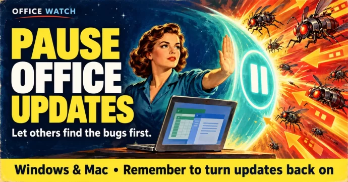 How to Pause Microsoft Office Updates After September’s Patch Bugs