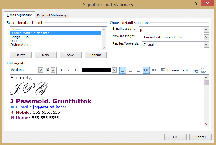 Signatures For All Occasions In Outlook Office Watch