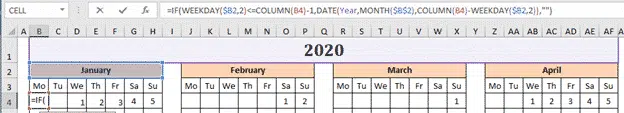 Excel Calendar Creator: Flexible Sunday and Monday Start of Weeks with ...