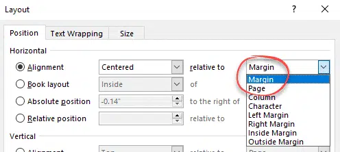 Align Page vs Align Margin in Word - Office Watch