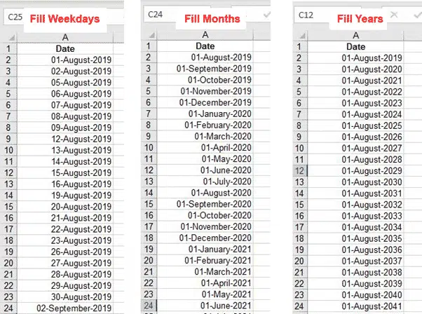 Nine hidden tricks for Auto Fill in Excel - Office Watch