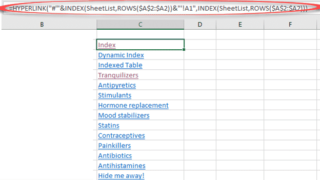 Automatic Worksheet Tabs List In Excel Office Watch