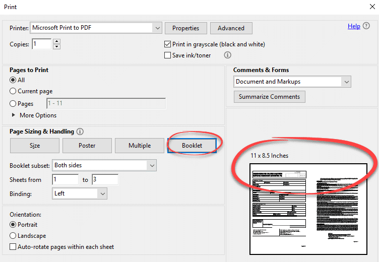 microsoft word book fold