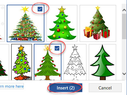 christmas clipart for microsoft word