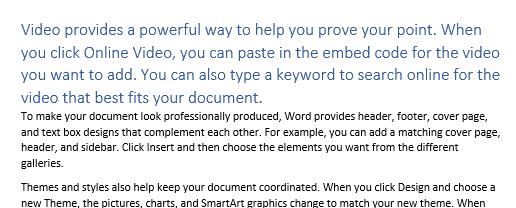 Microsoft Word Image Placeholder Option