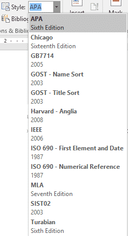 Microsoft word font types list