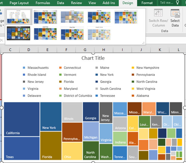 Sunburst Chart Excel 2016