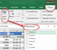 Excel Slicers beyond PivotTables into Tables - Office Watch