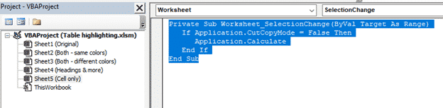 Private Sub Worksheet Calculate
