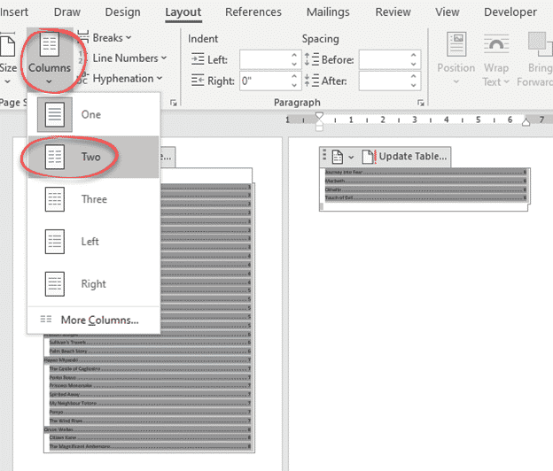 Four Word Tricks To Shrink A Table Of Contents Office Watch