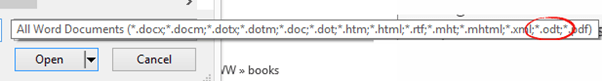 UK government moves from DOCX