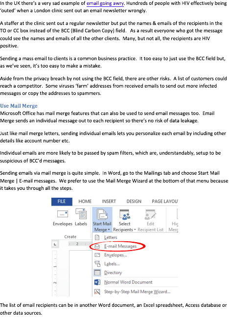How to avoid privacy breaches with Outlook