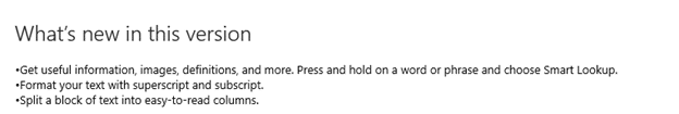 Office Mobile for Windows 10 updates