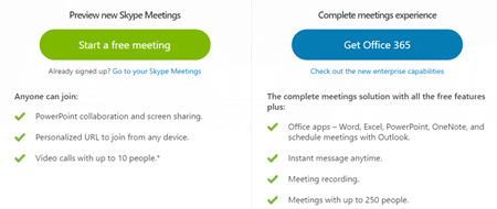 Skype for Meetings