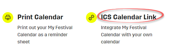 Edinburgh International Festival calendars with Outlook