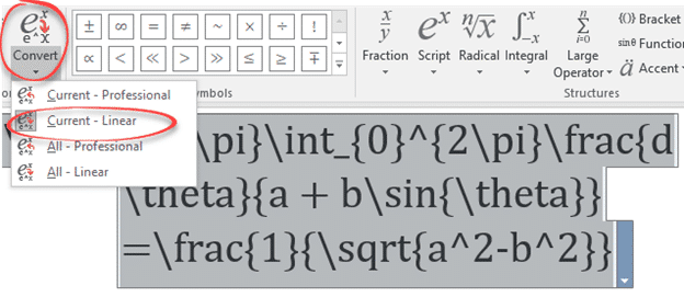 Maths Equation And Latex Improvements In Word 2016 Office Watch