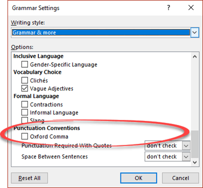 microsoft word vocabulary
