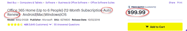New Microsoft 365 renewal traps from Amazon, Best Buy etc. - Office Watch