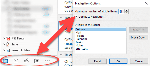 Outlook folders; changing names to icons - Office Watch