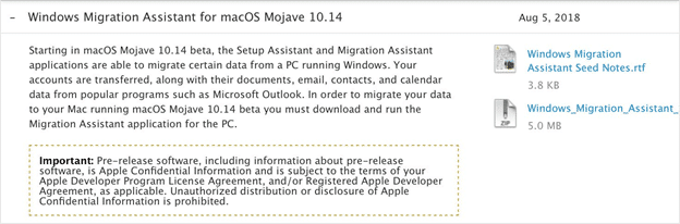 Mac migration assistant windows