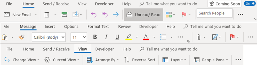 Where Is The View Tab In The Ribbon In Outlook