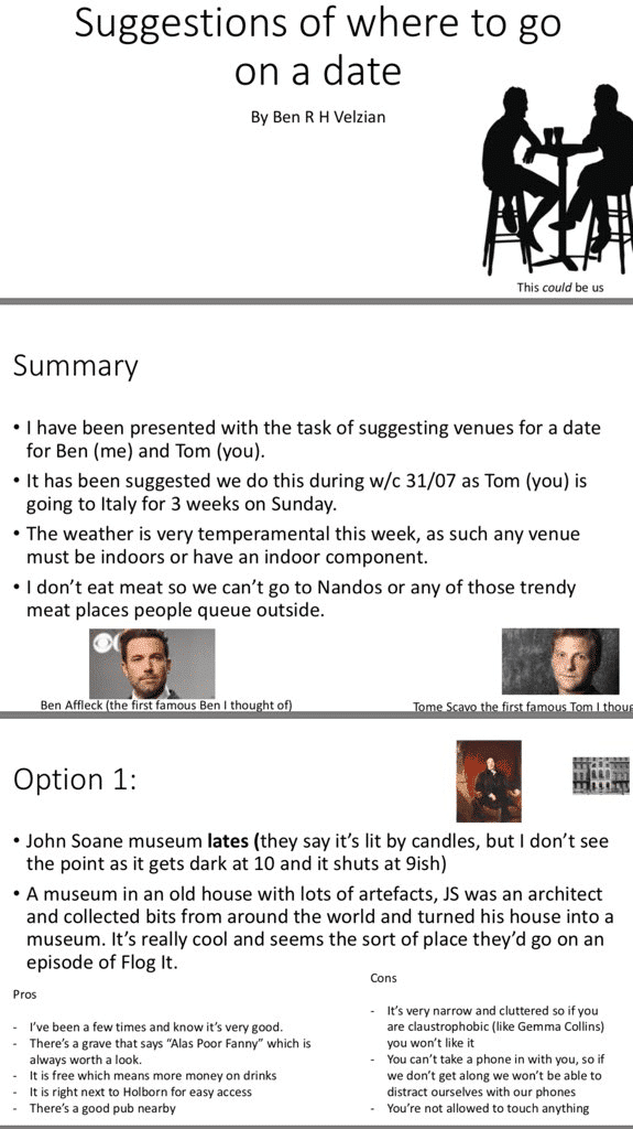 Dating PowerPoint
