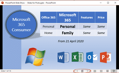 PowerPoint presentations in a window not full screen - Office Watch