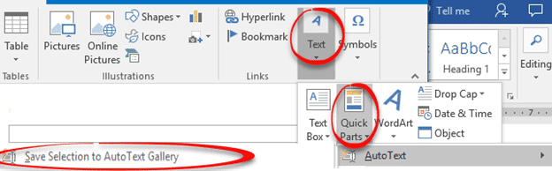 Reusable text in Word documents - Office Watch