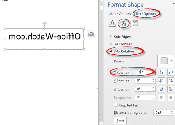 how to flip images on word
