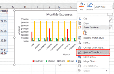 professional excel chart templates