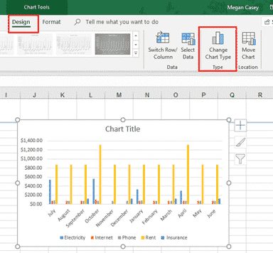 Microsoft Office Chart Template from office-watch.com