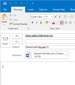 Sharing a document as an attachment from Office - Office Watch