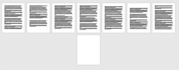 fit in one page word
