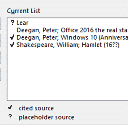 Source Manager For Citations In Word Office Watch